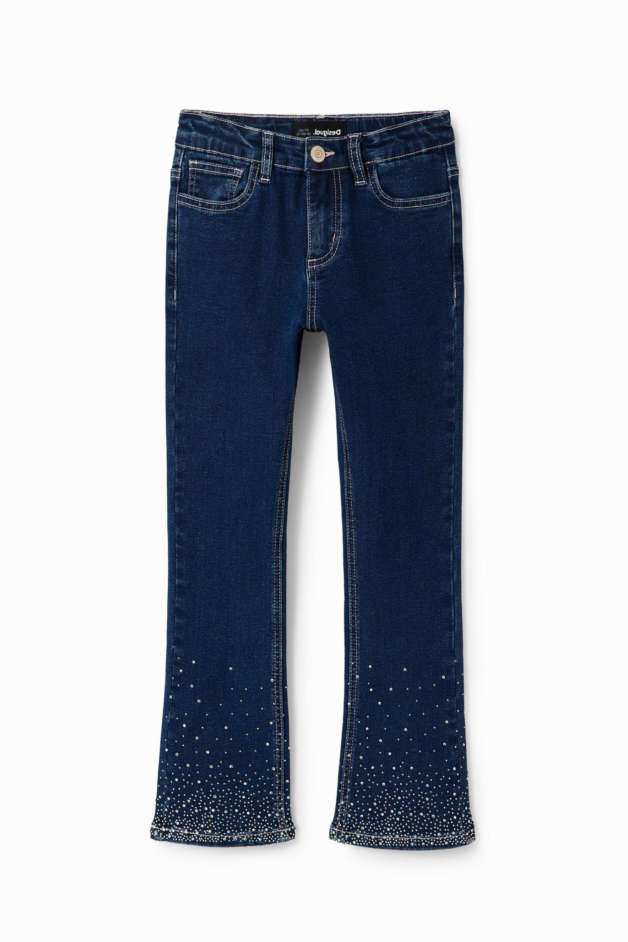 Desigual Rhinestone flare jeans
